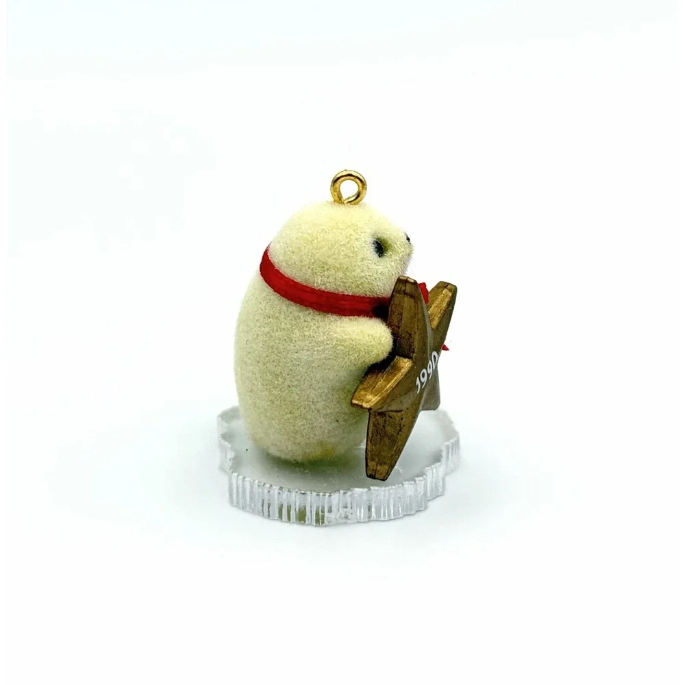 Hallmark Keepsake Ornament 1990 Little Frosty Friends Little Seal Miniature VTG
